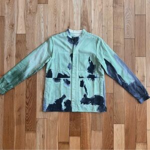 Toogood x Sessions Art Club Hand Painted Green and Blue Locksmith Shirt Size XS